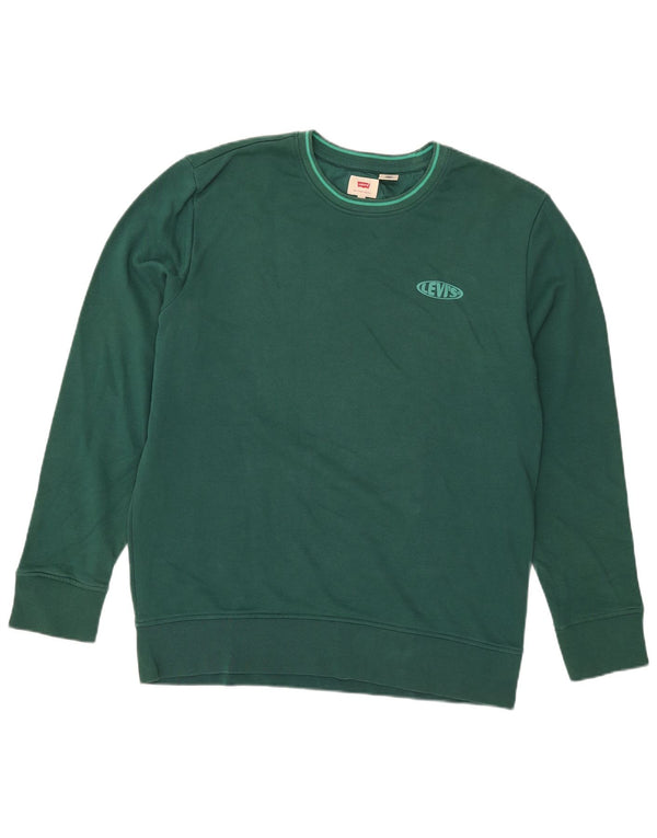 Felpa da uomo Levi's Jumper XL in cotone verde