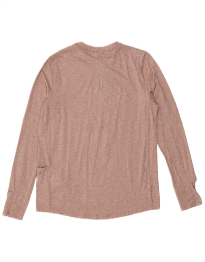 Maglia da running Nike da donna a manica lunga UK 10 Small in poliestere screziato rosa
