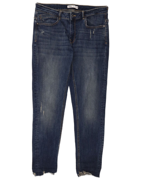 Jeans skinny da donna Zara EU 44 XL W34 L27 Cotone blu