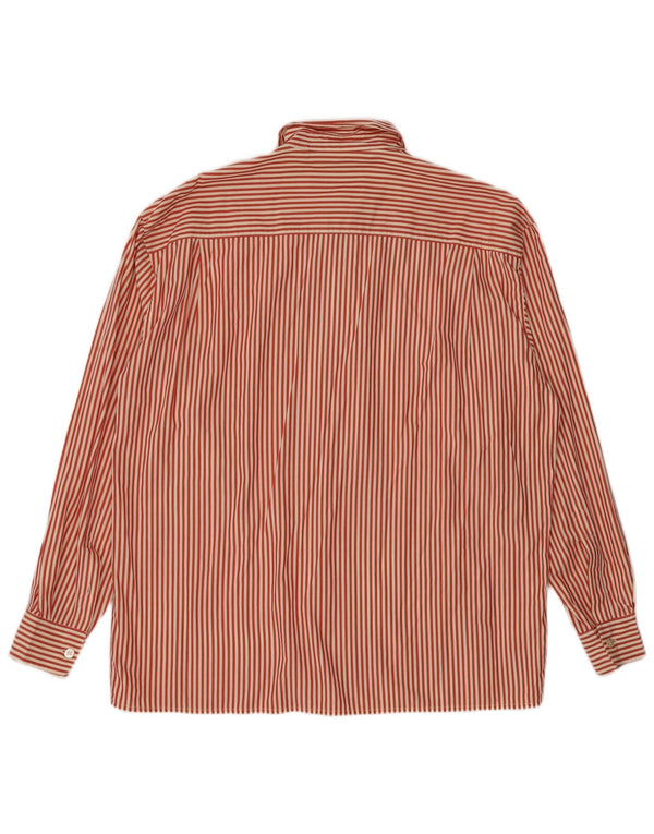 Camicia weekend da donna Max Mara UK 16 Cotone gessato rosso grande