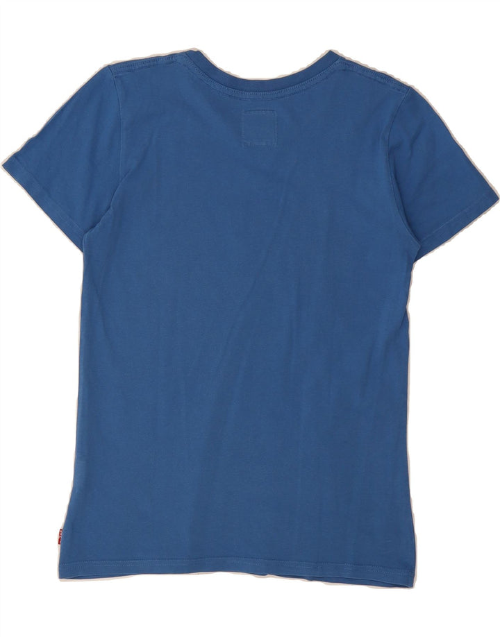 LEVI'S Boys Graphic T-Shirt Top 13-14 Years Blue Cotton Vintage Levi's and Second-Hand Levi's from Messina Hembry 