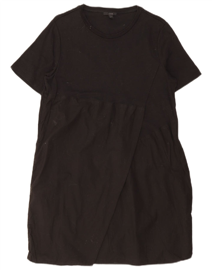 Abito a trapezio da donna Cos UK 12 cotone nero medio