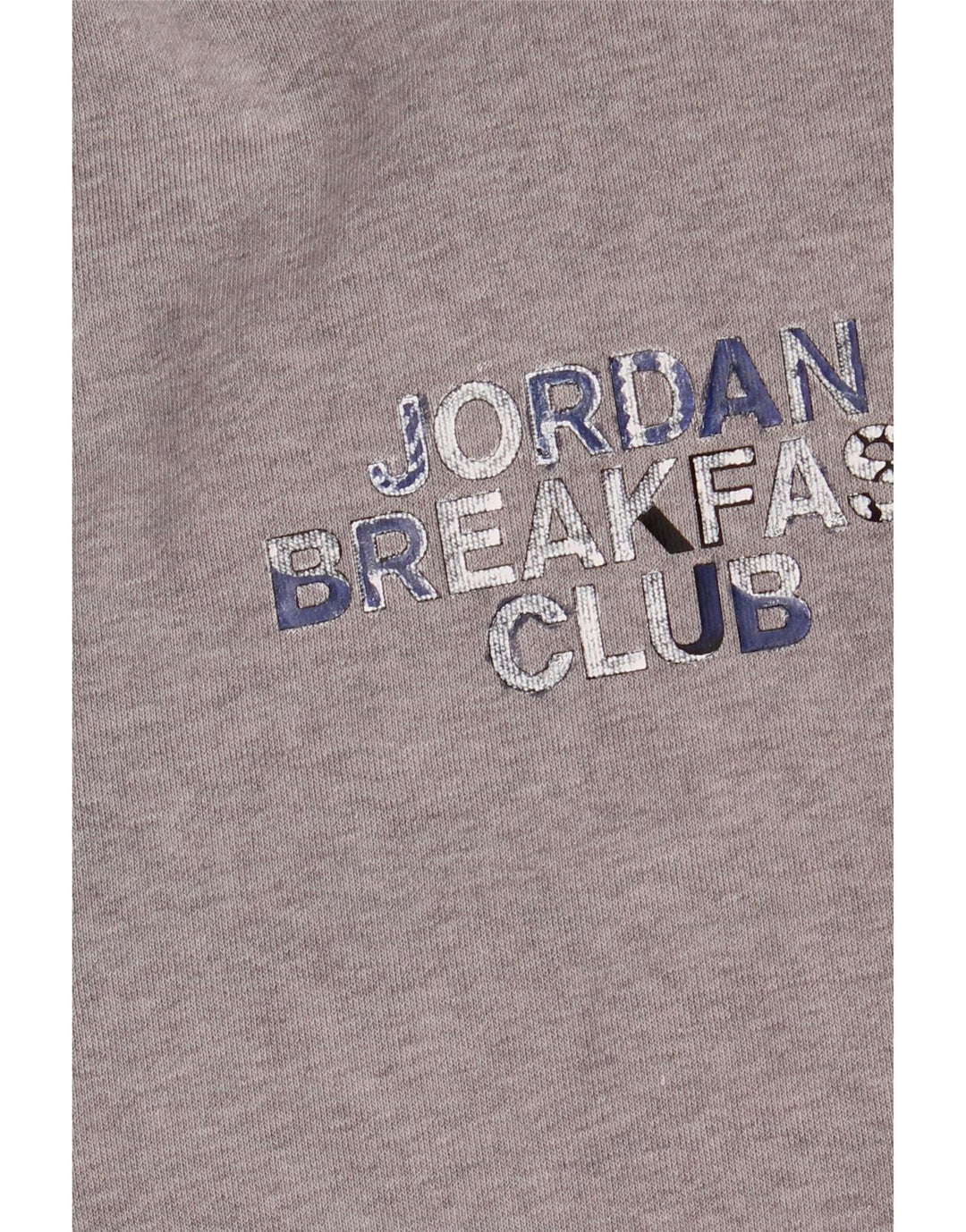 Felpa con cappuccio grafica Jordan da uomo piccola in cotone grigio