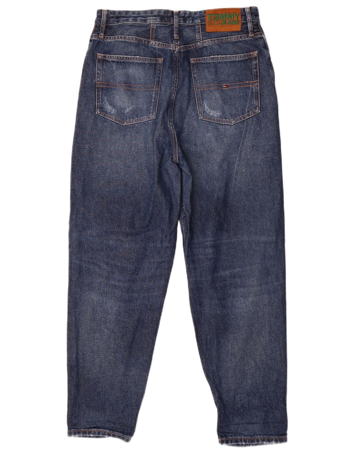 Jeans affusolati a vita alta affusolati da donna Tommy Hilfiger W29 L27 Blu