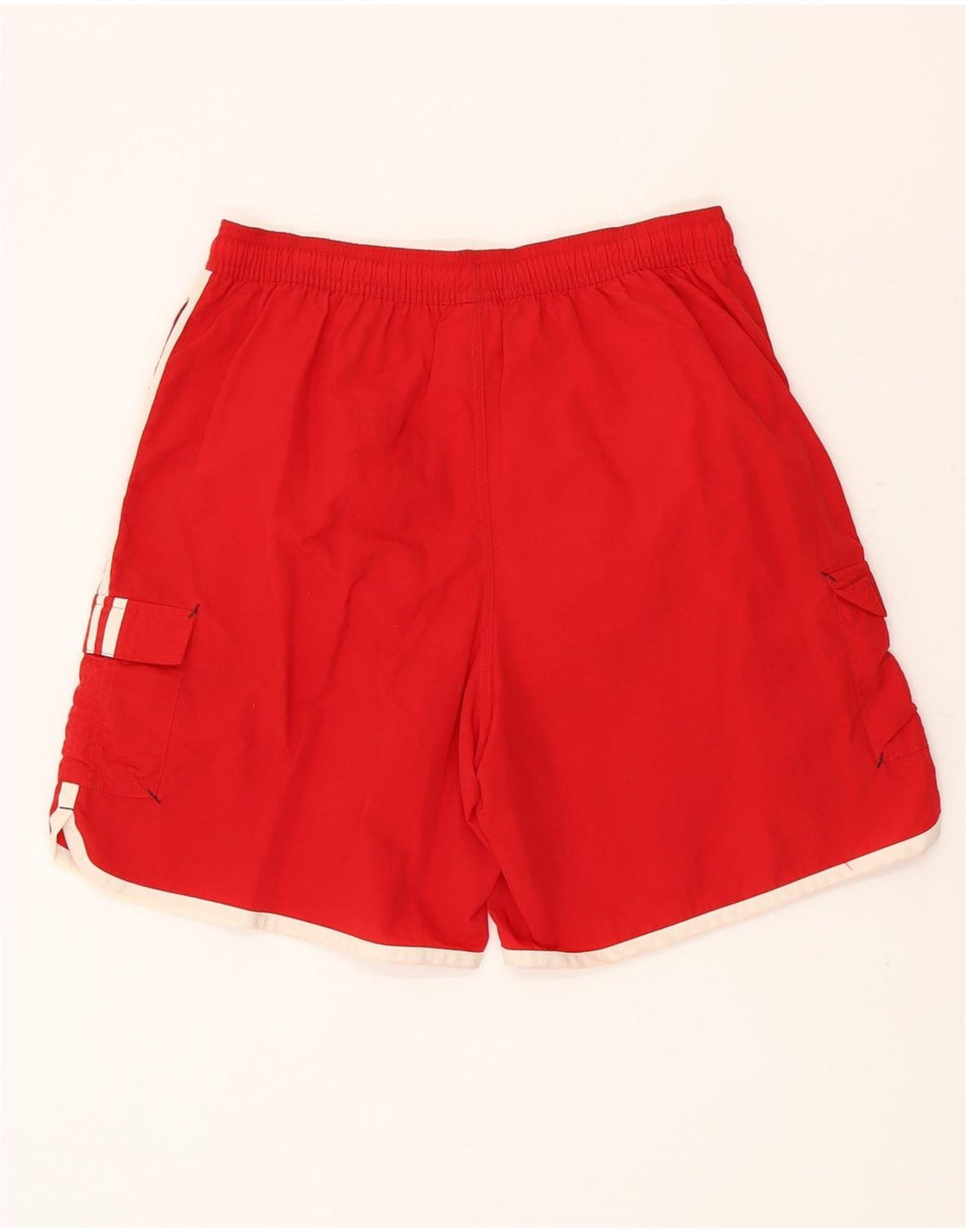 Pantaloncini sportivi Adidas da uomo grandi in poliestere rosso