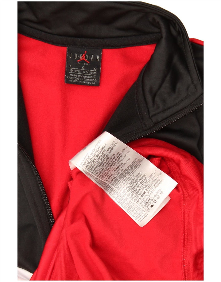 Felpa con grafica Jordan per ragazzi, 12-13 anni, grande, color block rosso