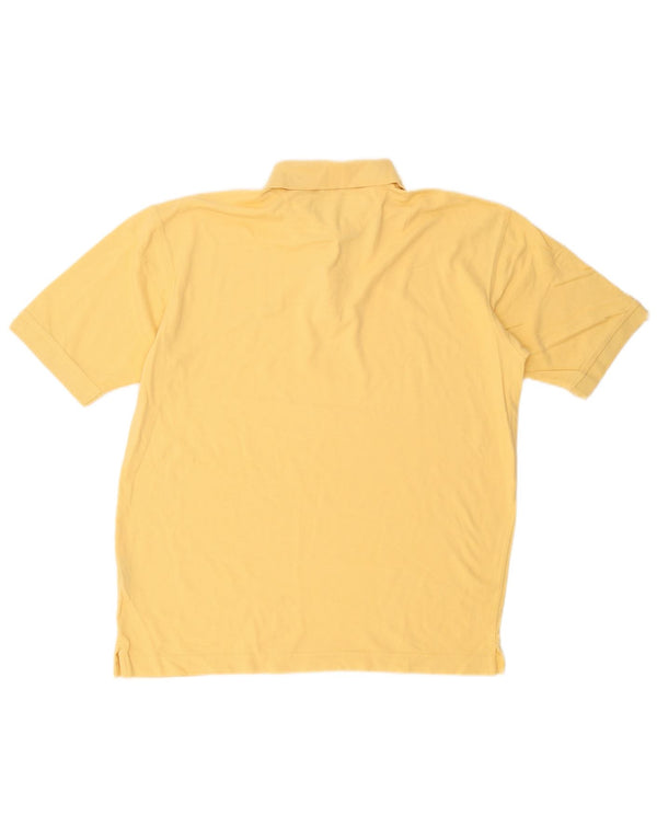 Dockers Mens Polo Shirt Medium Yellow Cotton
