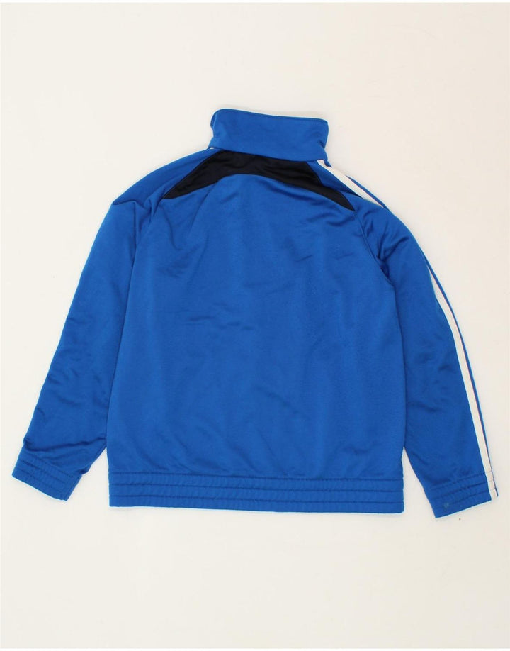 ADIDAS Boys Tracksuit Top Jacket 9-10 Years Blue Colourblock Polyester Vintage Adidas and Second-Hand Adidas from Messina Hembry 