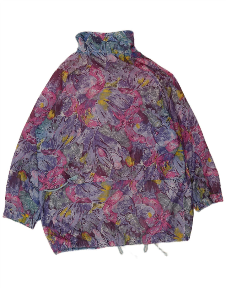 Giacca utilitaria vintage da donna con motivo astratto EU 40/42 medio multicolore