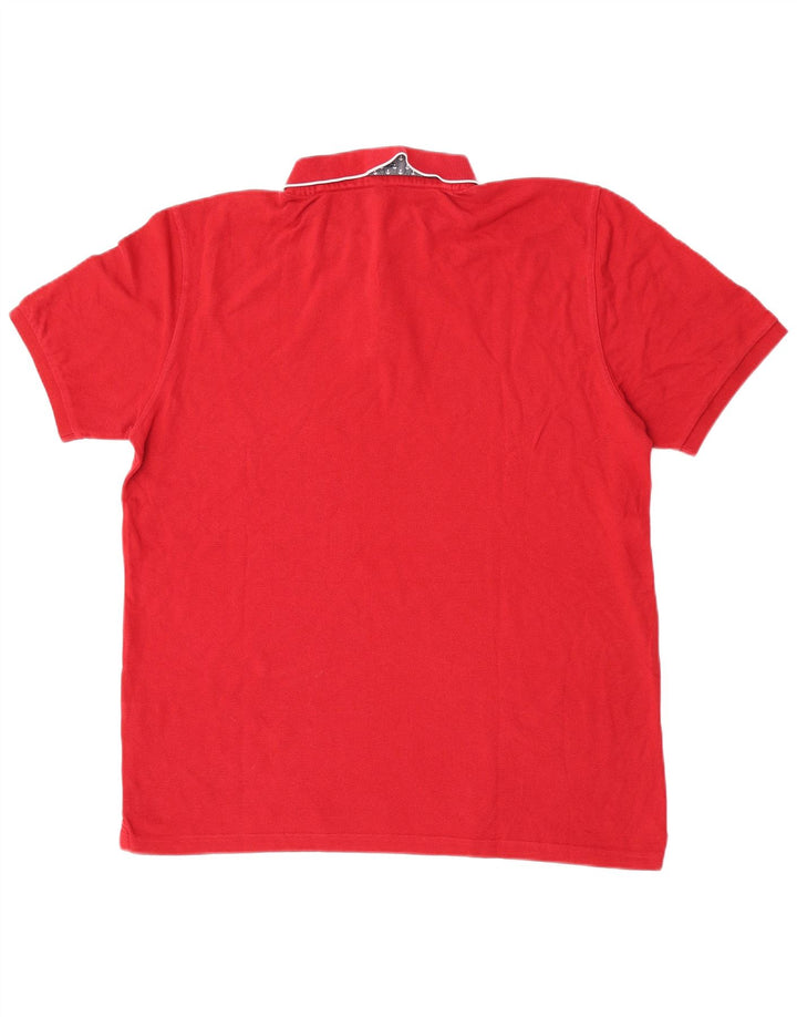 Polo da uomo Elvstrom XL in cotone rosso