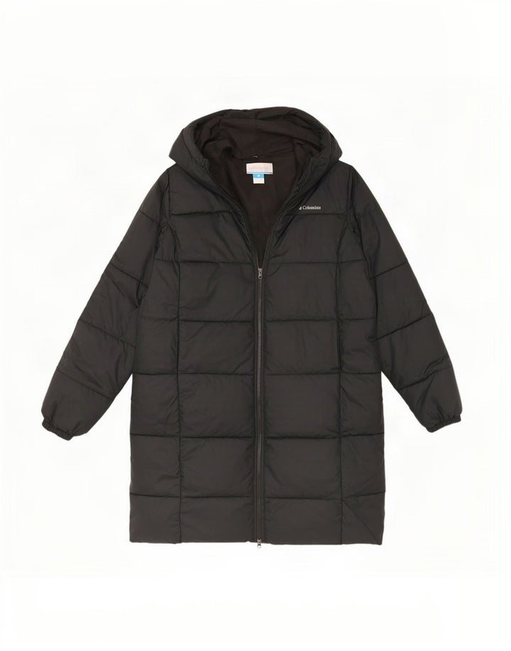 Cappotto imbottito oversize con cappuccio da donna Columbia UK 16 grande nero