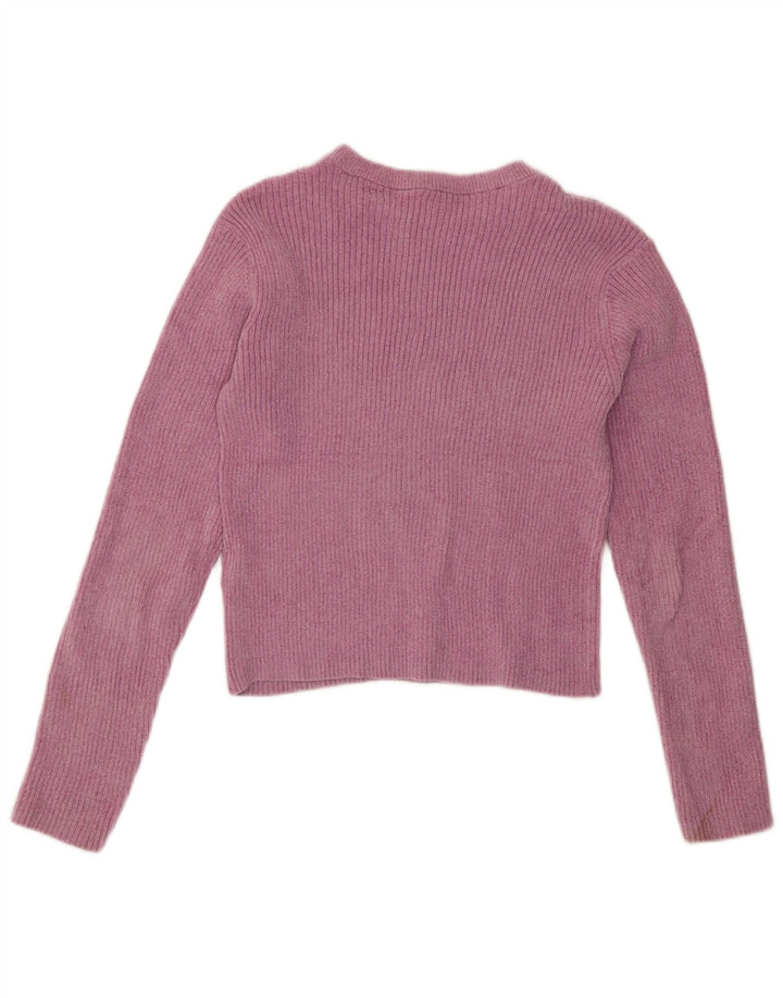 Top corto per bambina Marks & Spencer a maniche lunghe 13-14 anni in poliestere rosa