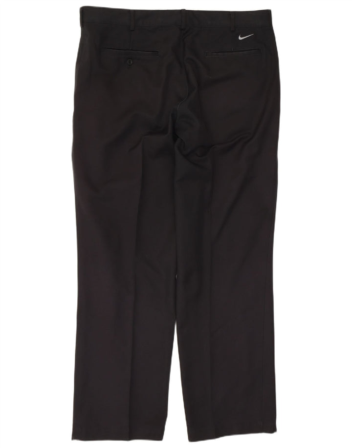 Pantaloni chino dritti NIKE Dri Fit da uomo W36 L32 poliestere nero