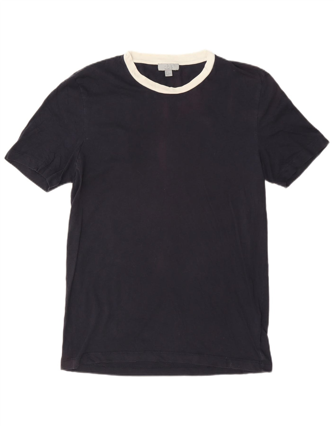 T-shirt da uomo Cos Top in cotone blu navy medio