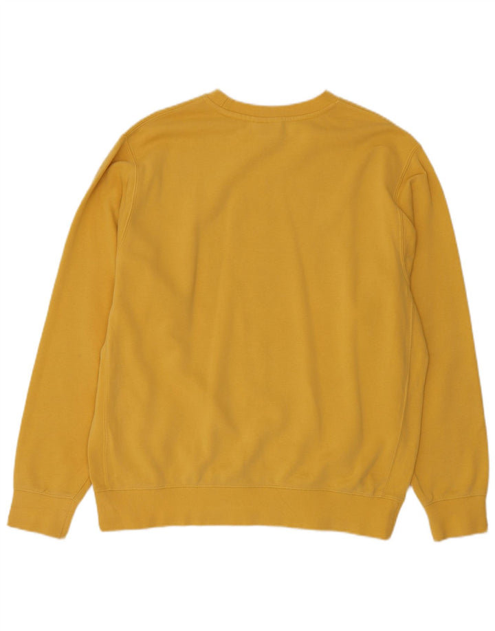 NIKE Felpa da uomo Maglione grande in cotone giallo