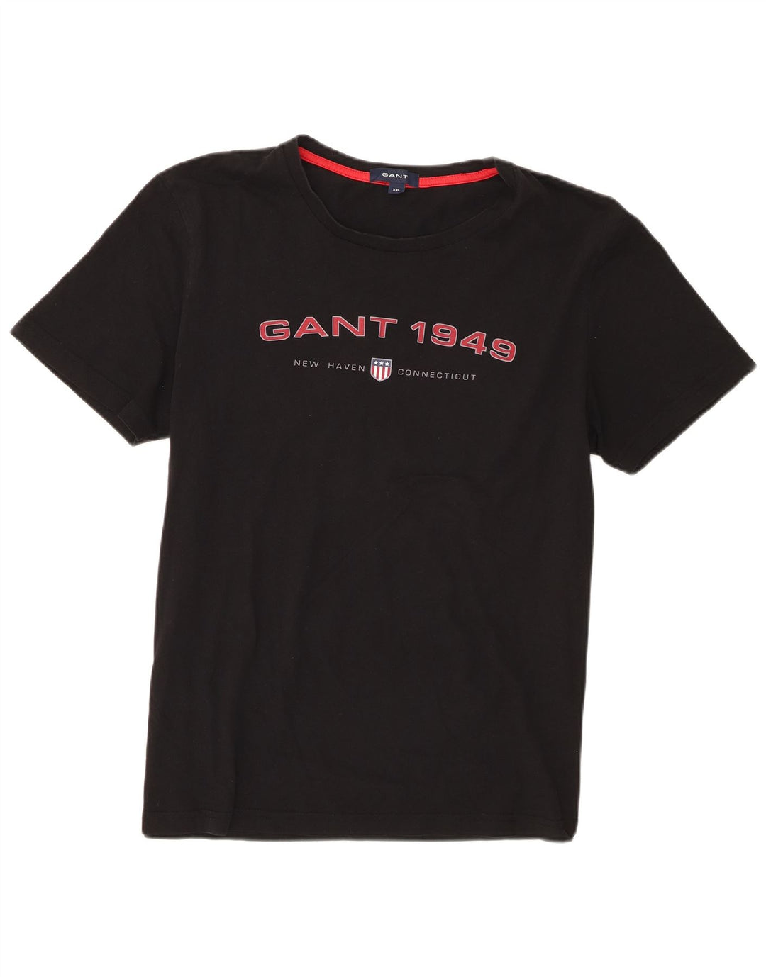T-shirt grafica da uomo Gant Top 2XL cotone nero