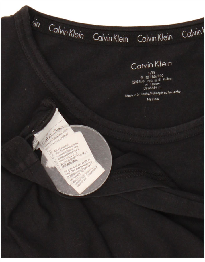 T-shirt da uomo Calvin Klein Top grande in cotone nero