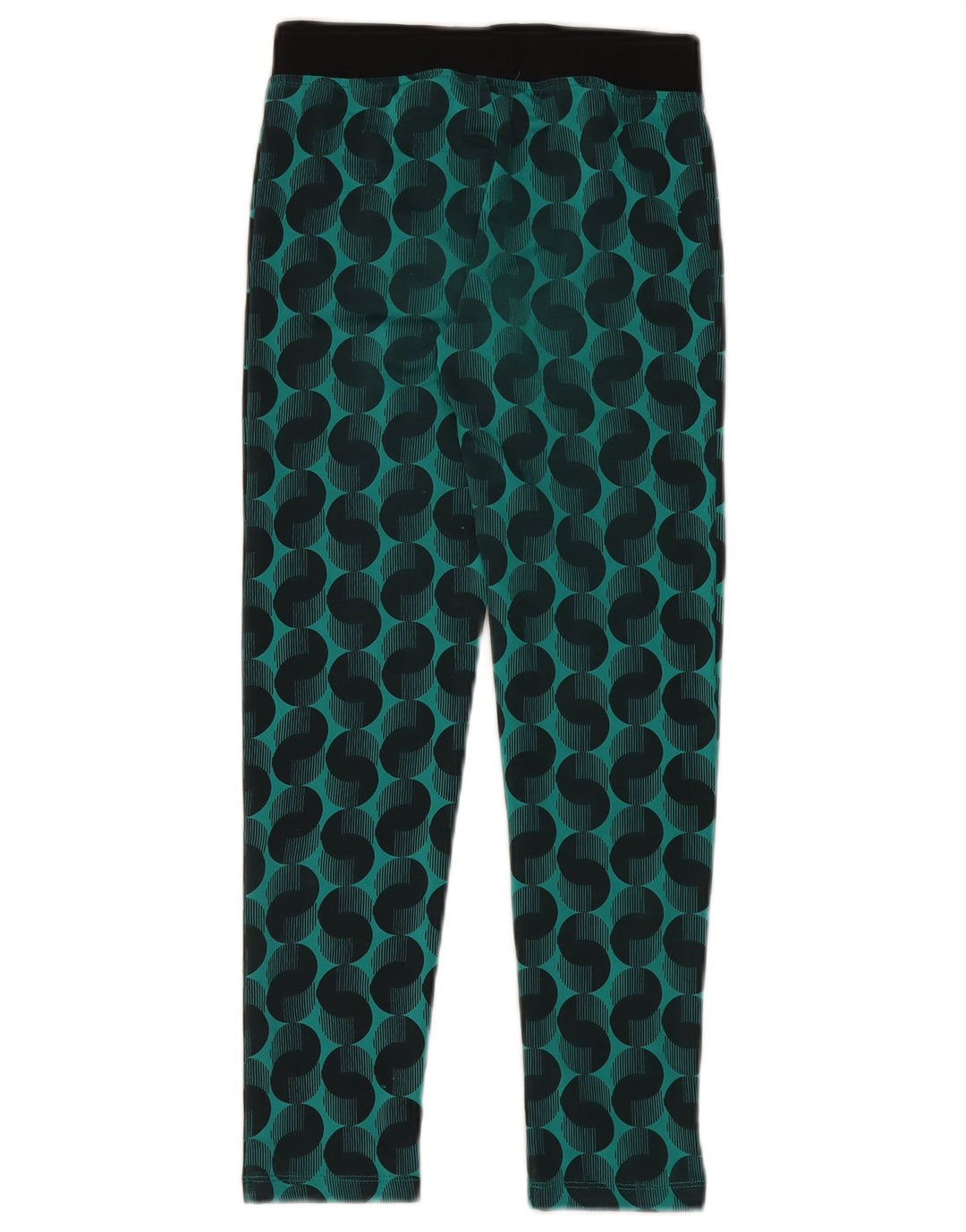 Leggings Puma per ragazze 9-10 anni in poliestere geometrico verde medio