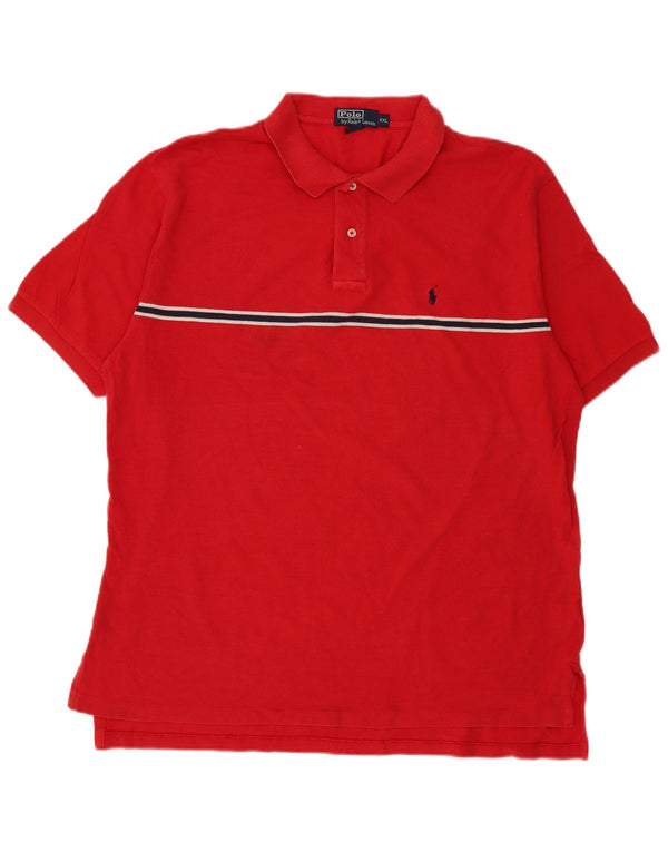 Polo Ralph Lauren da uomo 2XL in cotone a righe rosse