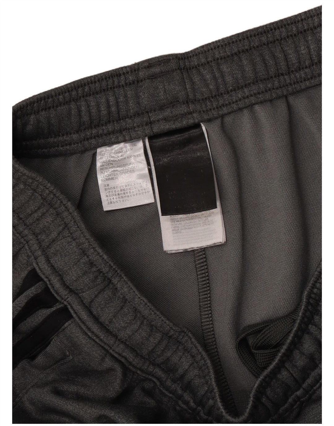 Pantaloni da tuta da uomo Adidas Large in poliestere grigio