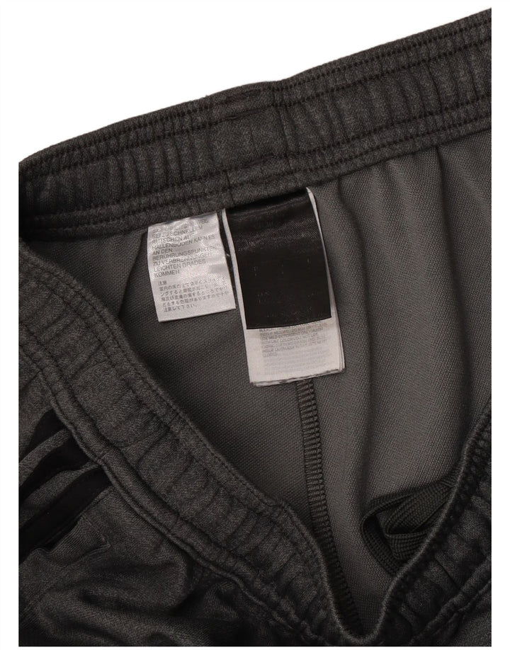 Pantaloni da tuta da uomo Adidas Large in poliestere grigio