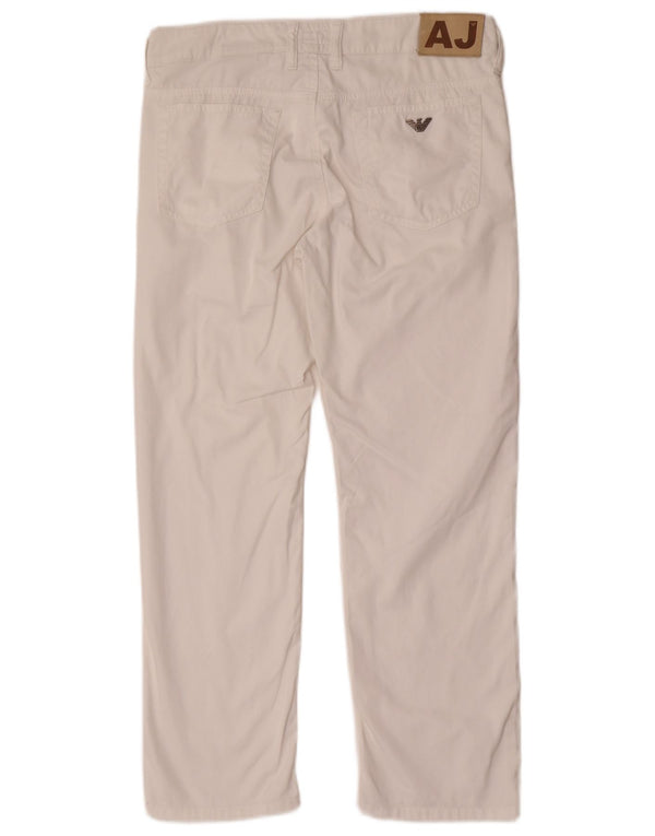 Jeans dritti per bambina Armani Junior 14-15 anni W32 L27 Cotone bianco