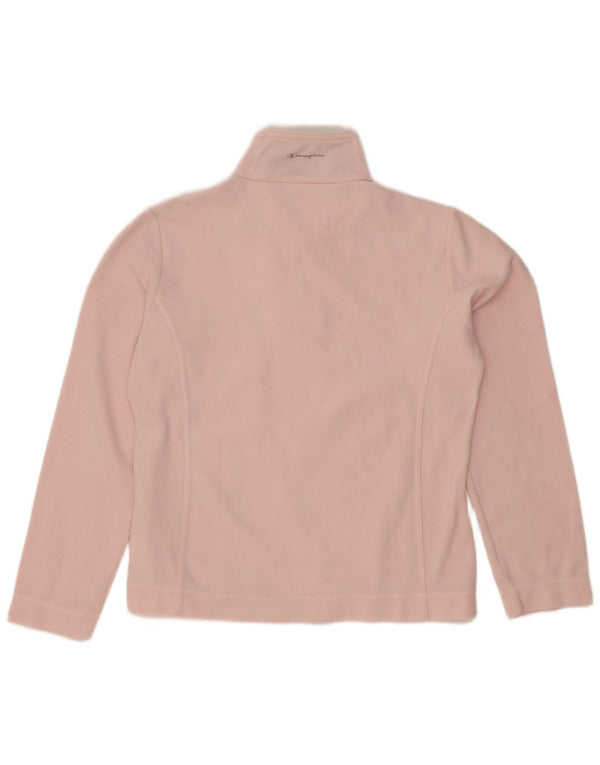 Maglione in pile da donna con collo e zip Champion UK 16 grande poliestere rosa