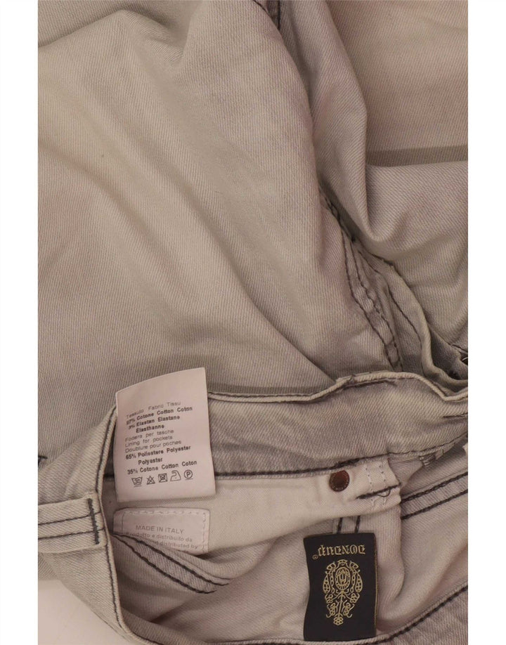 Jeans slim da uomo Dunlop W32 L29 cotone grigio