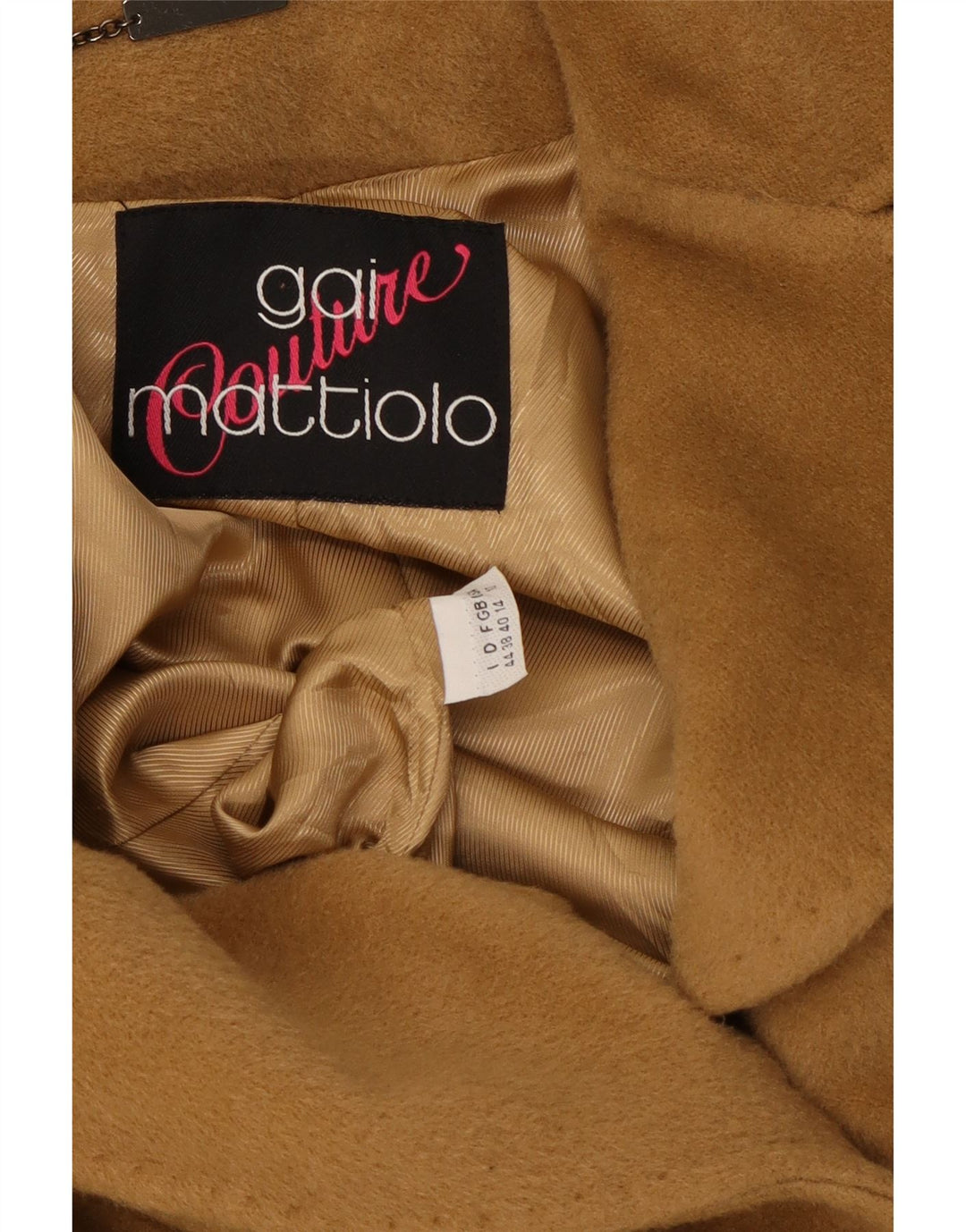 Soprabito da donna Gai Mattiolo UK 14 Beige medio