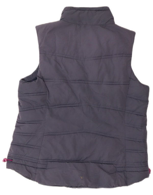 Gilet imbottito da donna Weird Fish UK 14 grande poliestere blu navy