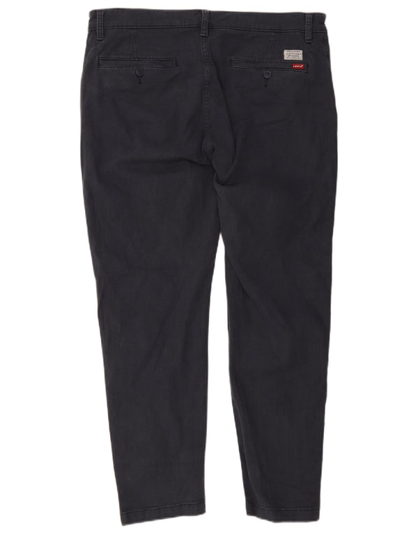 Pantaloni chino affusolati standard da uomo Levi's W36 L27 in cotone blu navy