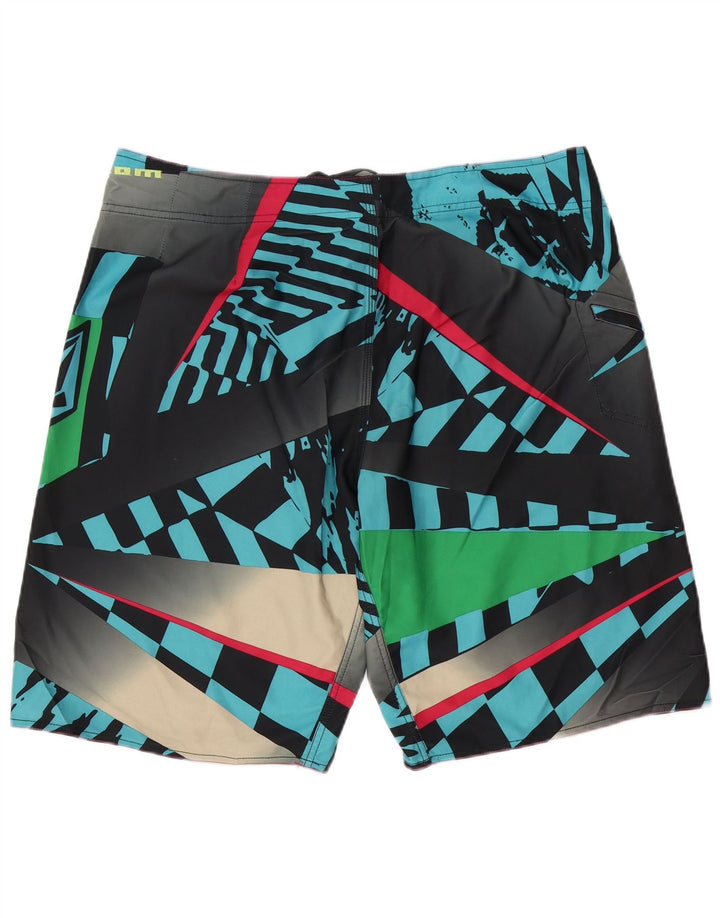 Pantaloncini da bagno da uomo Volcom XL Poliestere geometrico multicolore
