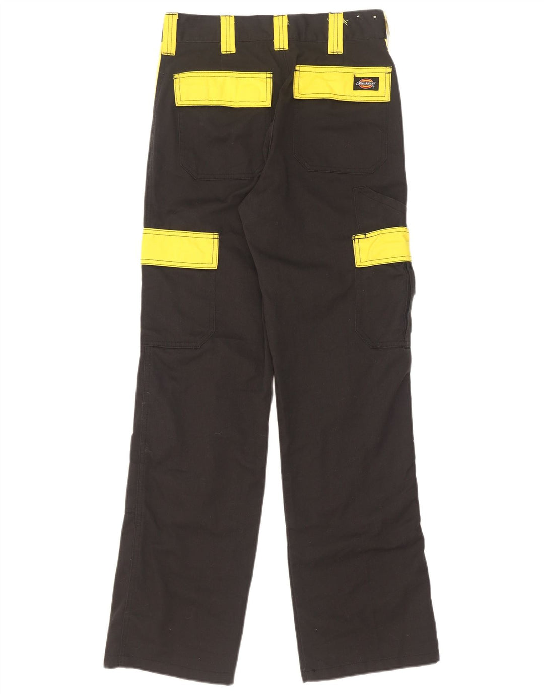 Pantaloni cargo dritti da uomo Dickies W26 L31 poliestere color block nero
