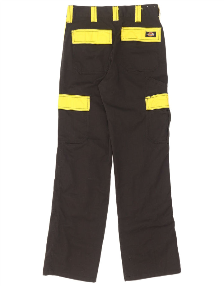 Pantaloni cargo dritti da uomo Dickies W26 L31 poliestere color block nero