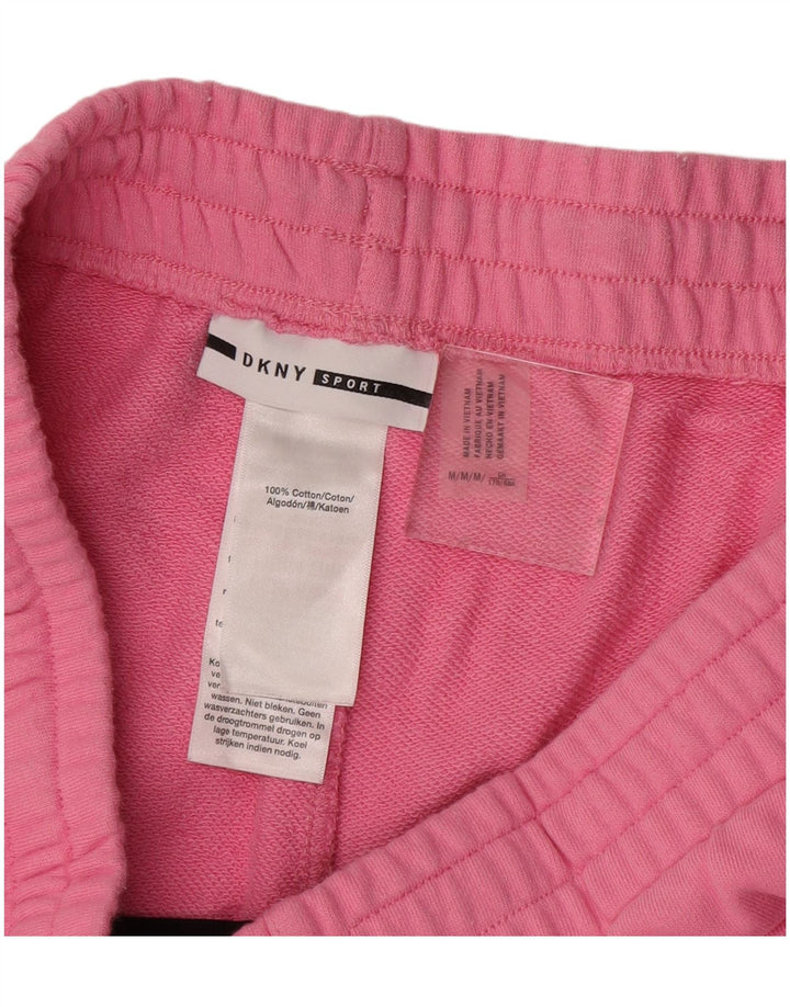 Pantaloni da tuta da donna DKNY Joggers UK 12 cotone rosa medio