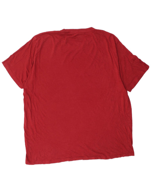 T-shirt grafica da uomo HURLEY 2XL rossa in cotone