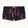 Pantaloncini da bagno da donna Fat Face UK 12 Poliestere floreale medio blu navy