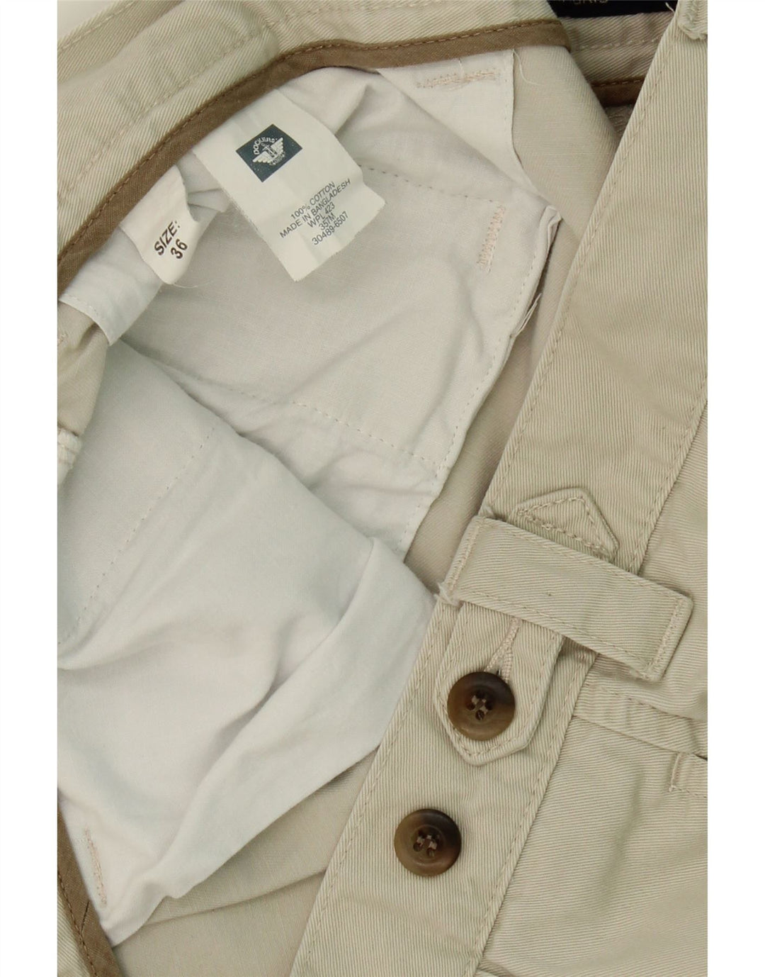DOCKERS Mens Chino Shorts W36 Large Beige Cotton Vintage Dockers and Second-Hand Dockers from Messina Hembry 