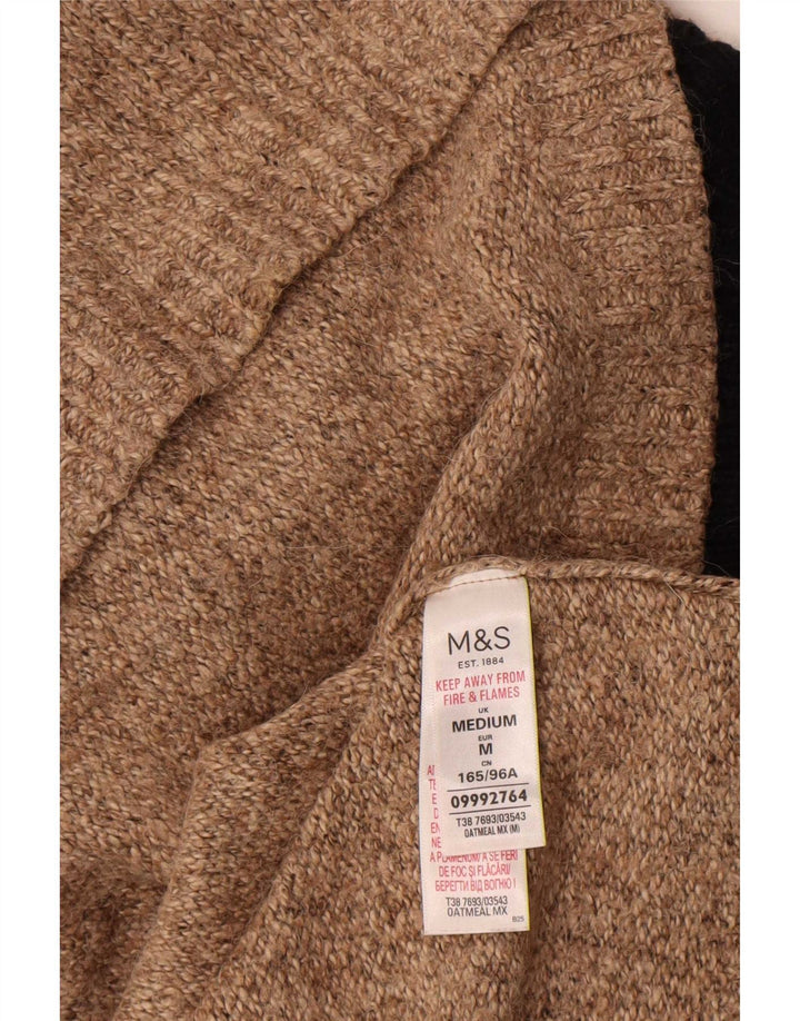 Maglione maglione collo alto a maniche corte da donna Marks & Spencer UK 14 medio