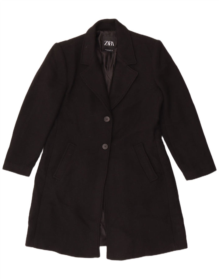 Cappotto Zara da donna UK 18 XL in lana nera