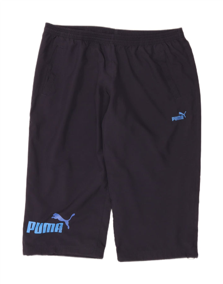 Pantaloni da tuta Puma da uomo Capri XL in poliestere blu navy