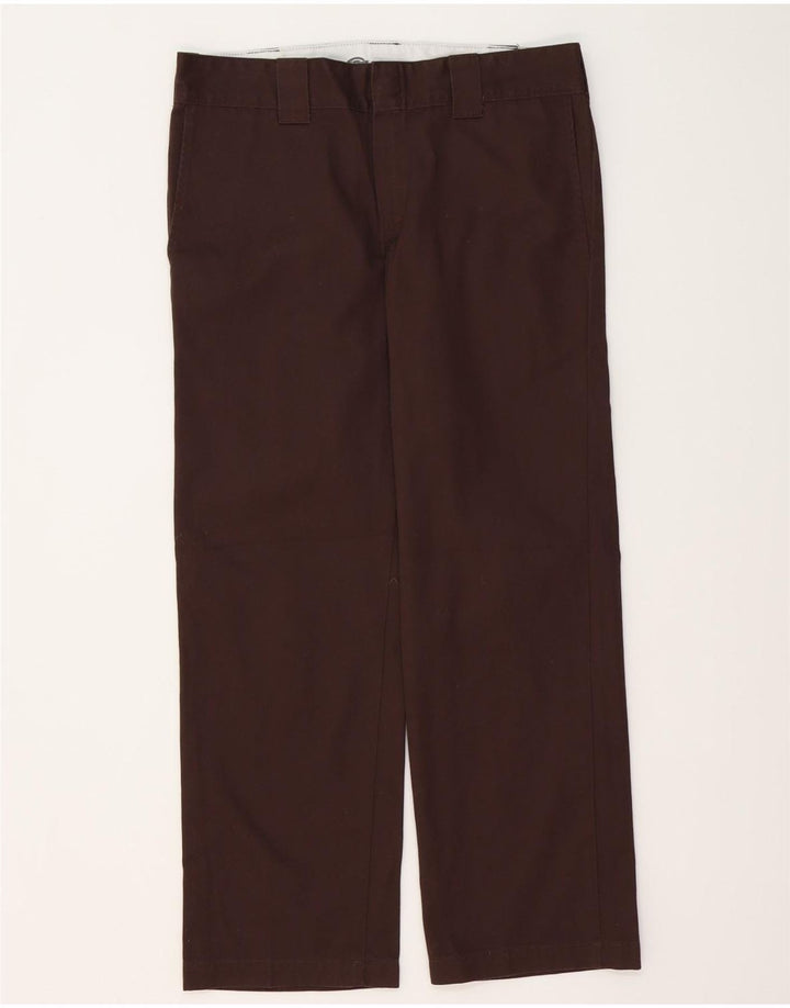 DICKIES Pantaloni chino dritti da uomo W32 L30 Poliestere marrone