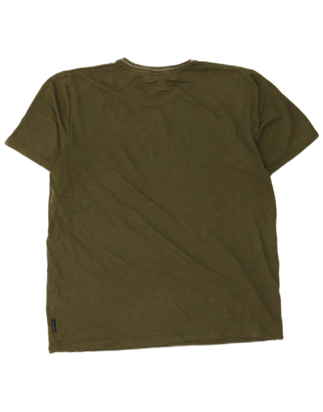 T-shirt da uomo Ted Baker taglia 4 grande in cotone kaki