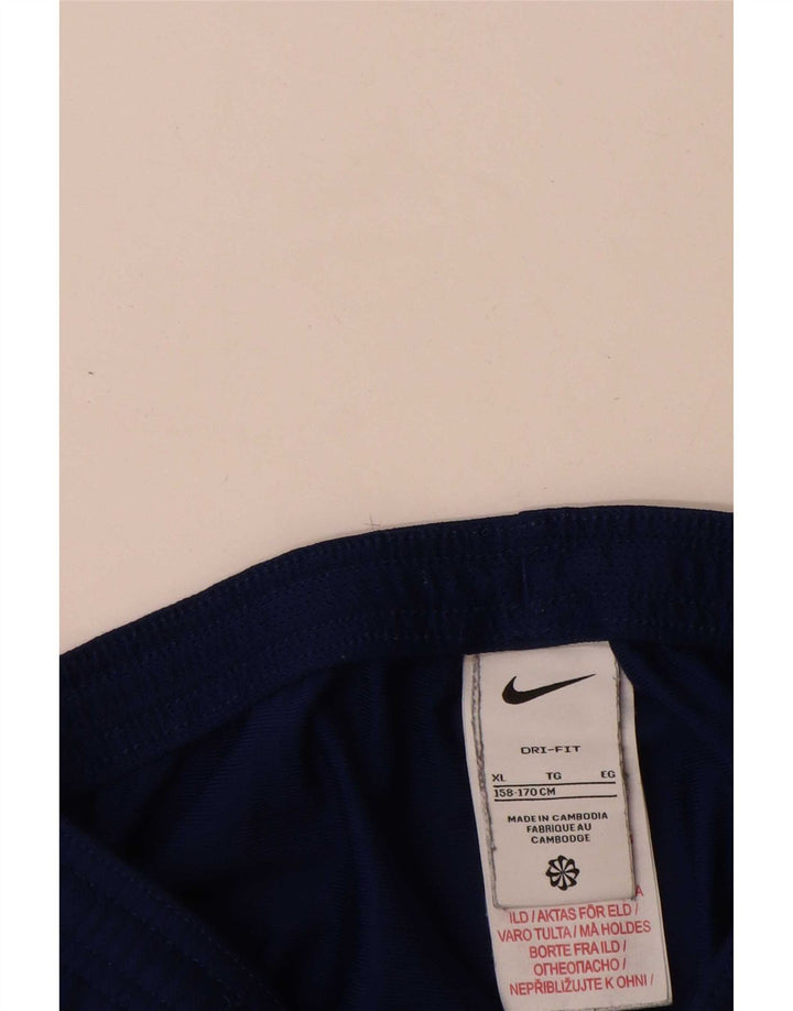 Pantaloni da tuta Nike da ragazzo Dri Fit 13-14 anni XL blu navy poliestere