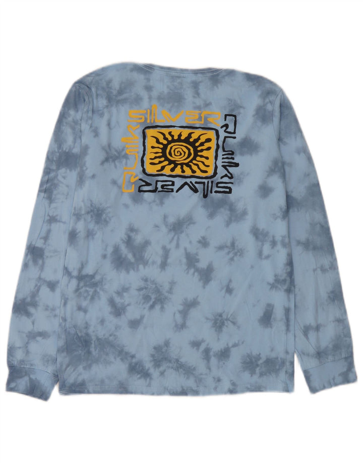 Quiksilver Ragazzi Regular Fit Pullover Tuta da Ginnastica Top 13-14 Anni Blu Tie Dye