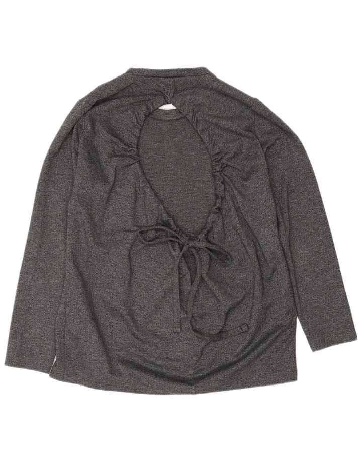 Camicetta oversize a maniche lunghe da donna Zara UK 10 Small Grigio