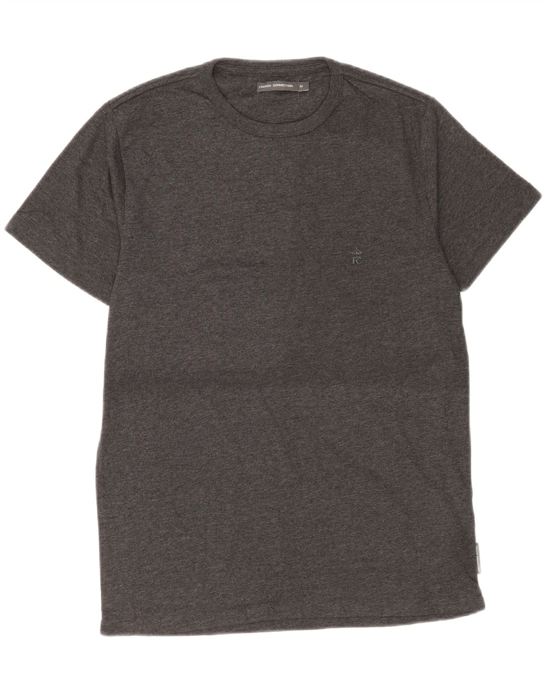 T-shirt da uomo French Connection Top in cotone grigio medio