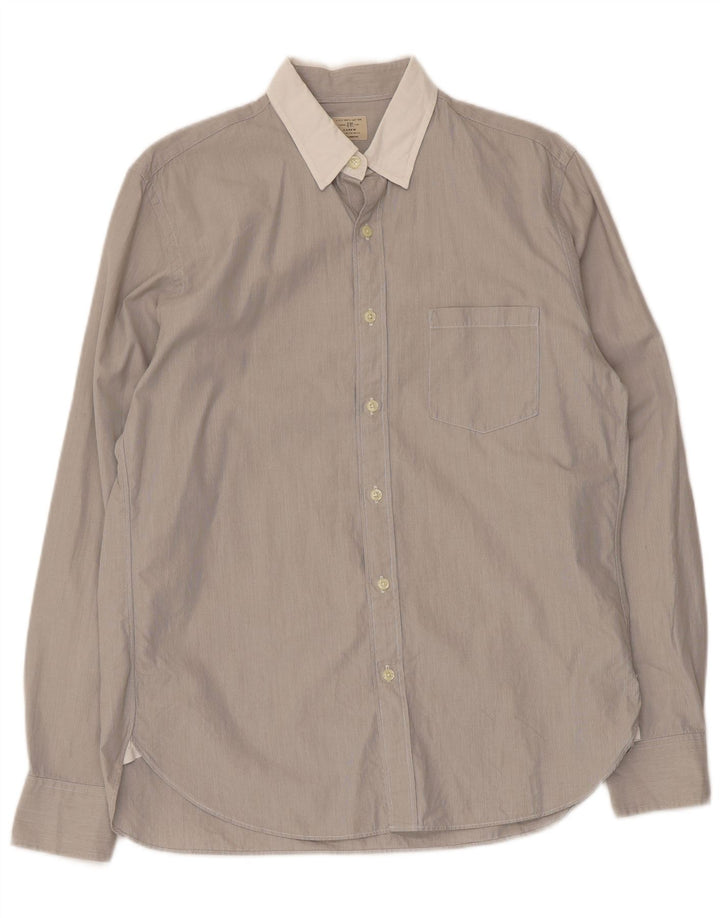 Camicia da uomo J. Crew in cotone grigio medio