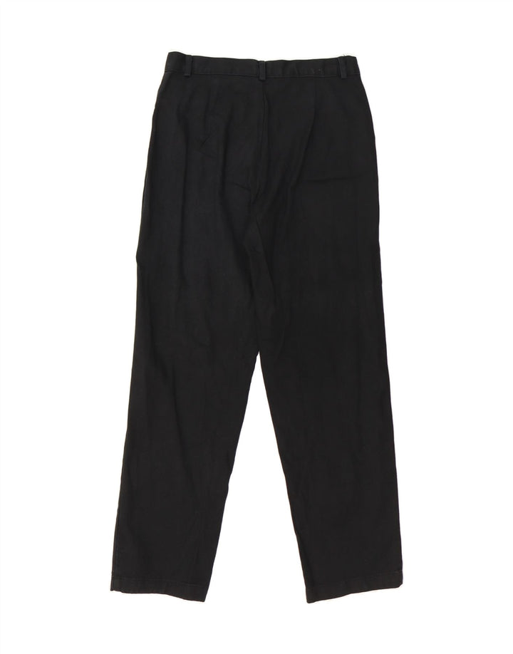 DOCKERS Womens Khakis Straight Casual Trousers US 8 Medium W30 L28 Black Vintage Dockers and Second-Hand Dockers from Messina Hembry 
