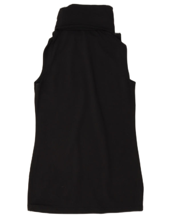 Ellesse Womens Graphic Vest Top UK 10 Small Black Nylon